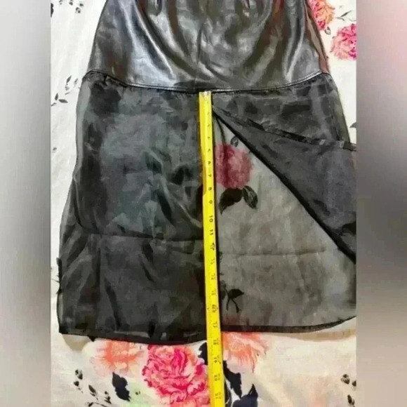 NWOT Forever 21 Sheer Faux Leather Midi Skirt Jr. Size Medium - Picture 7 of 14